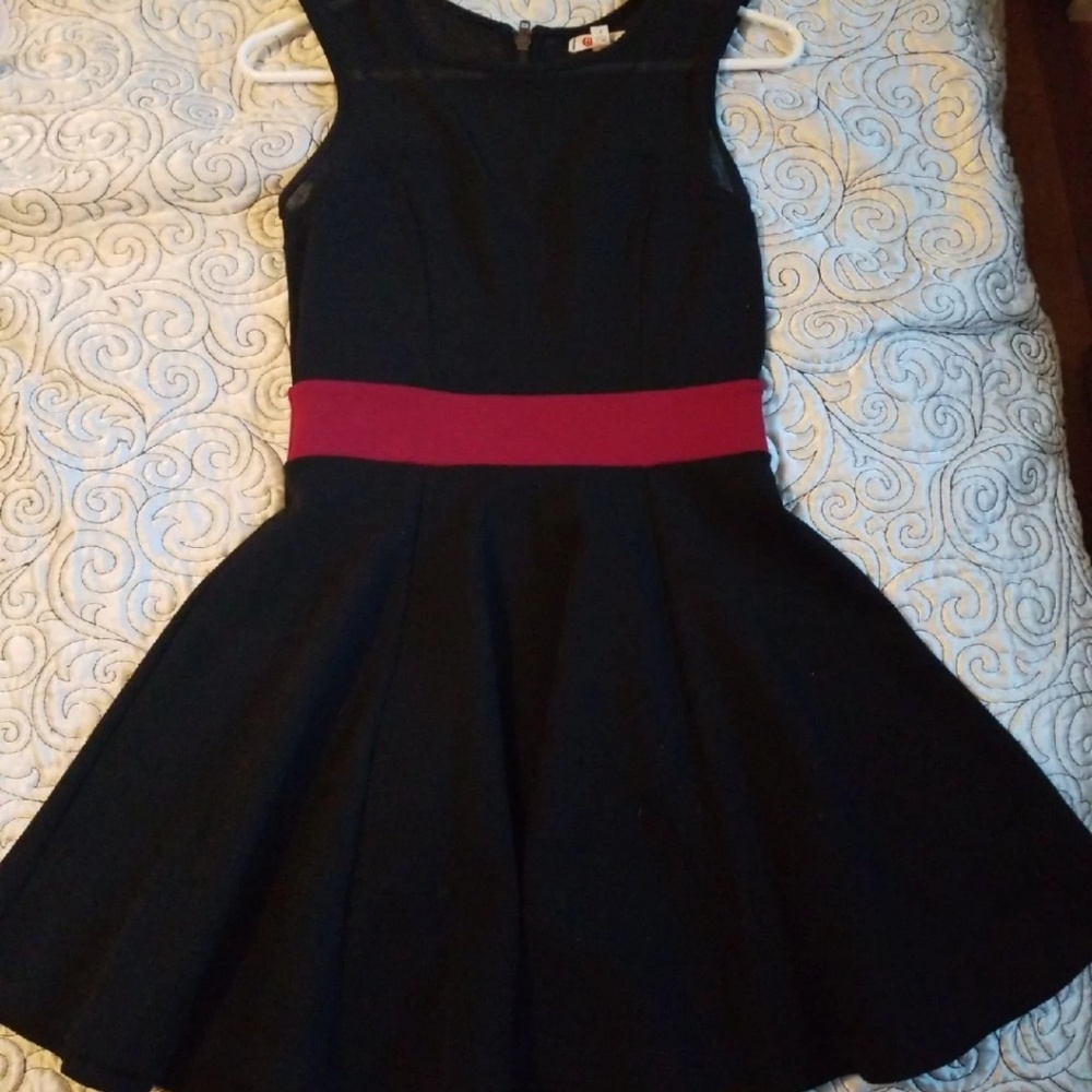 Black skater dress